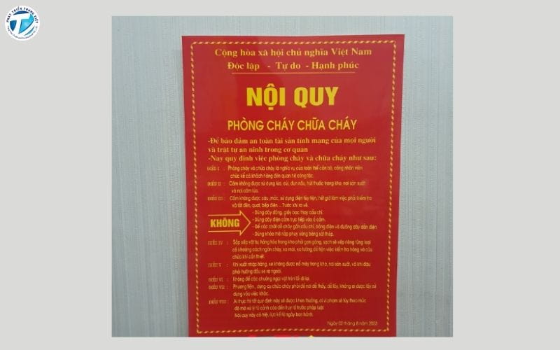 PVC in bảng chỉ dẫn, bảng nội quy, bảng cảnh báo